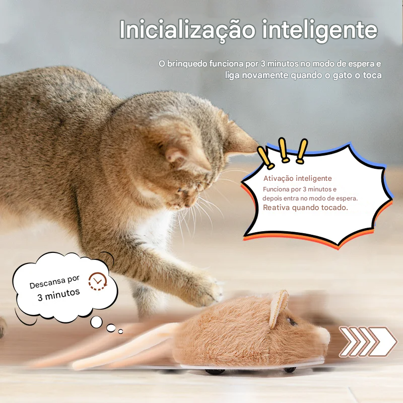 Brinquedo el&eacute;trico rato - embalagem e demonstra&ccedil;&atilde;o